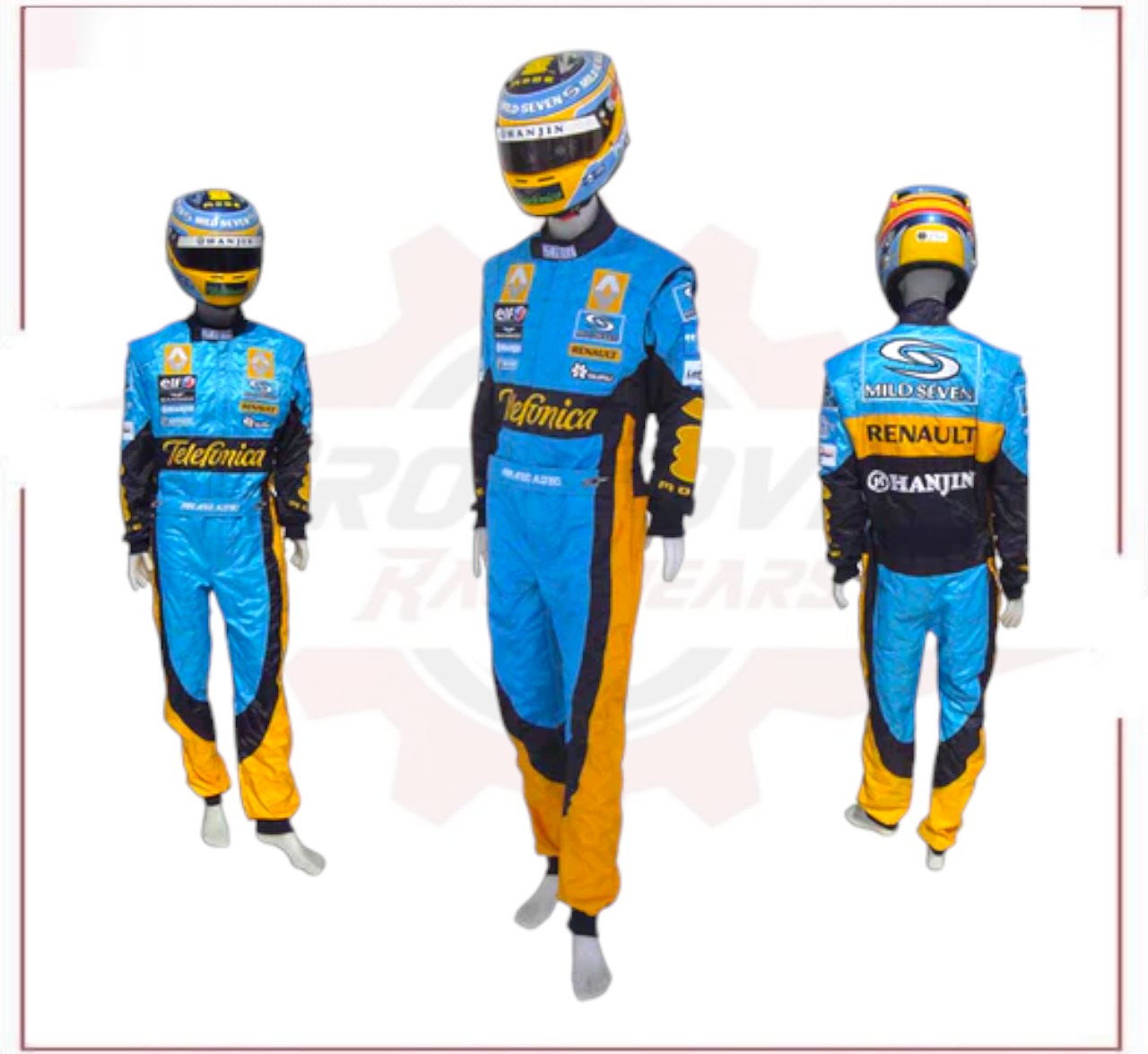 Fernando Alonso 2006 F1 Replica Embroidered Racing Suit / Renault F1 CROSSOVER RACEWEARS