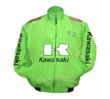 Kawasaki Motorcycle Racing Jacket Light Green