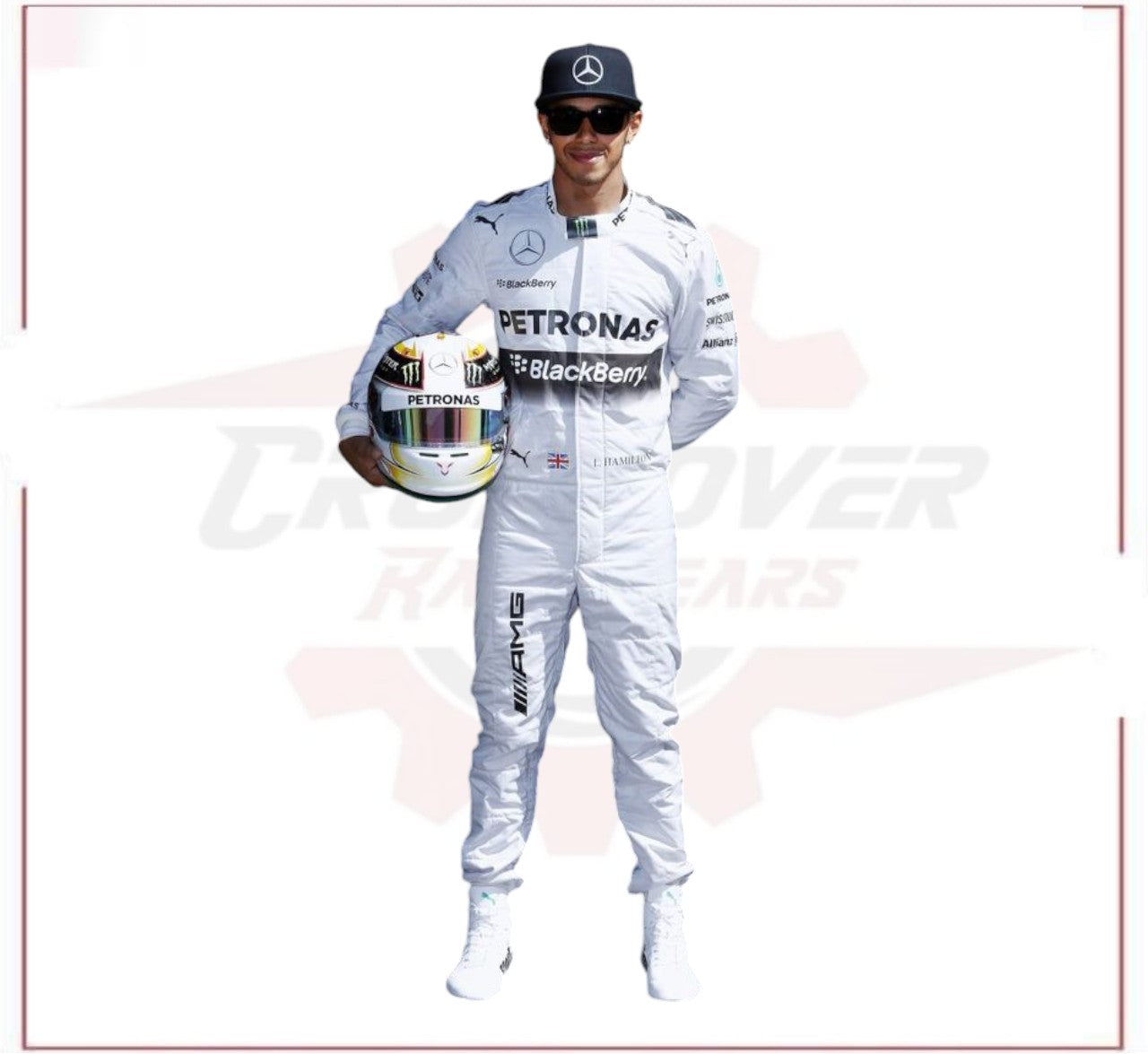 2014 Lewis Hamilton PETRONAS Mercedes F1 Race Suit CROSSOVER RACEWEARS