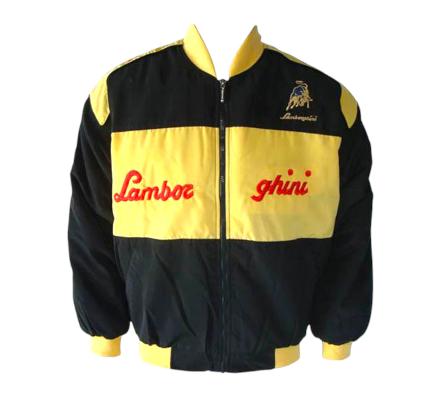 Lamborghini Vintage Racing Jacket Black and Yellow