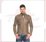 Avatar - Biker Men's Genuine Mudd colored Leather CROSSOVER RACEWEARS