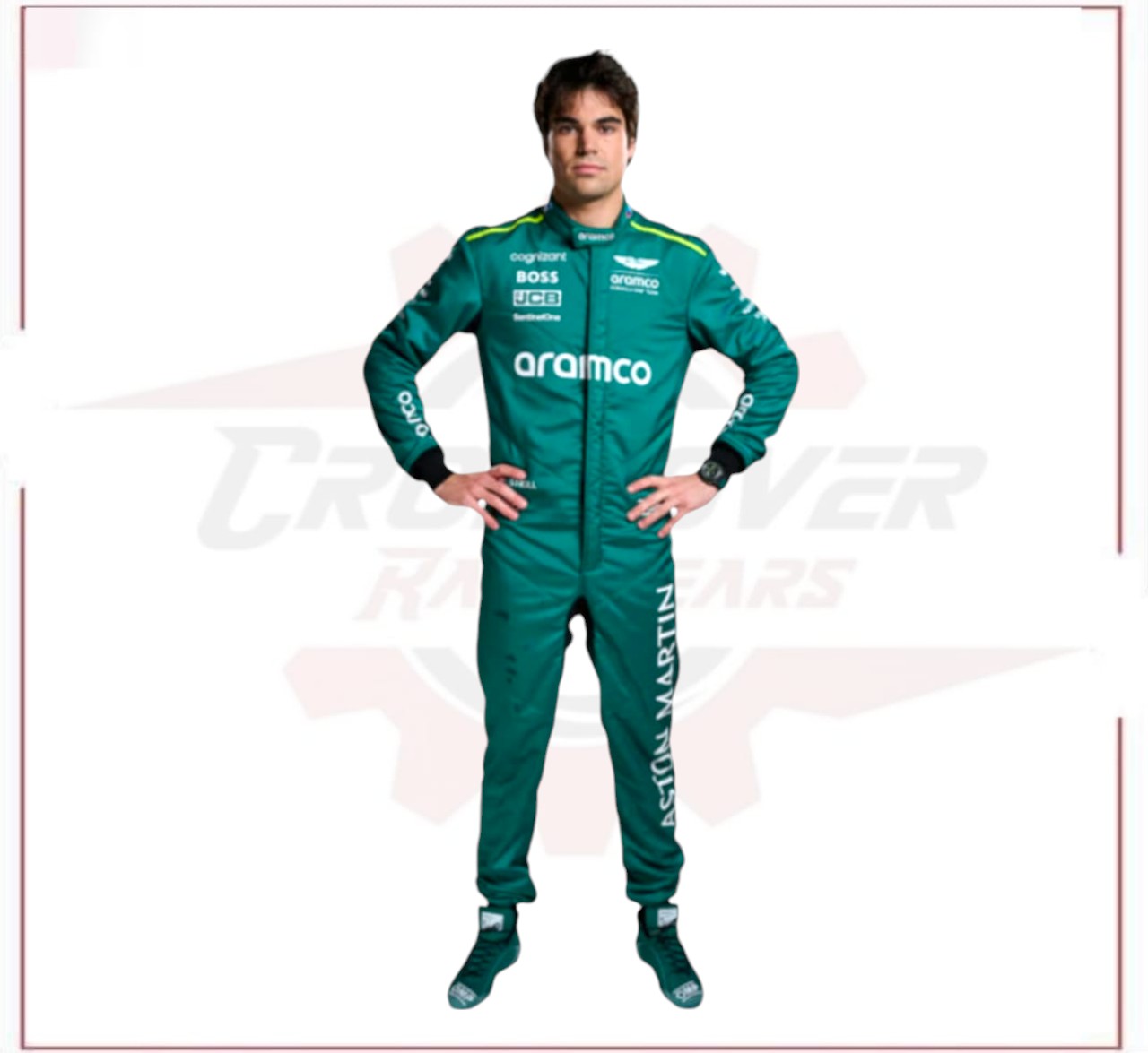 2024 Aston Martin Lance Stroll F1 Team Race Suit CROSSOVER RACEWEARS