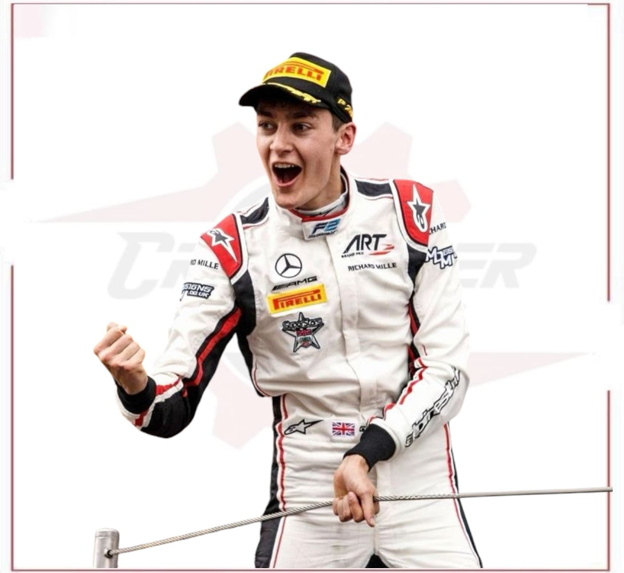 2018 George Russell Mercedes AMG F1 Race Suit CROSSOVER RACEWEARS