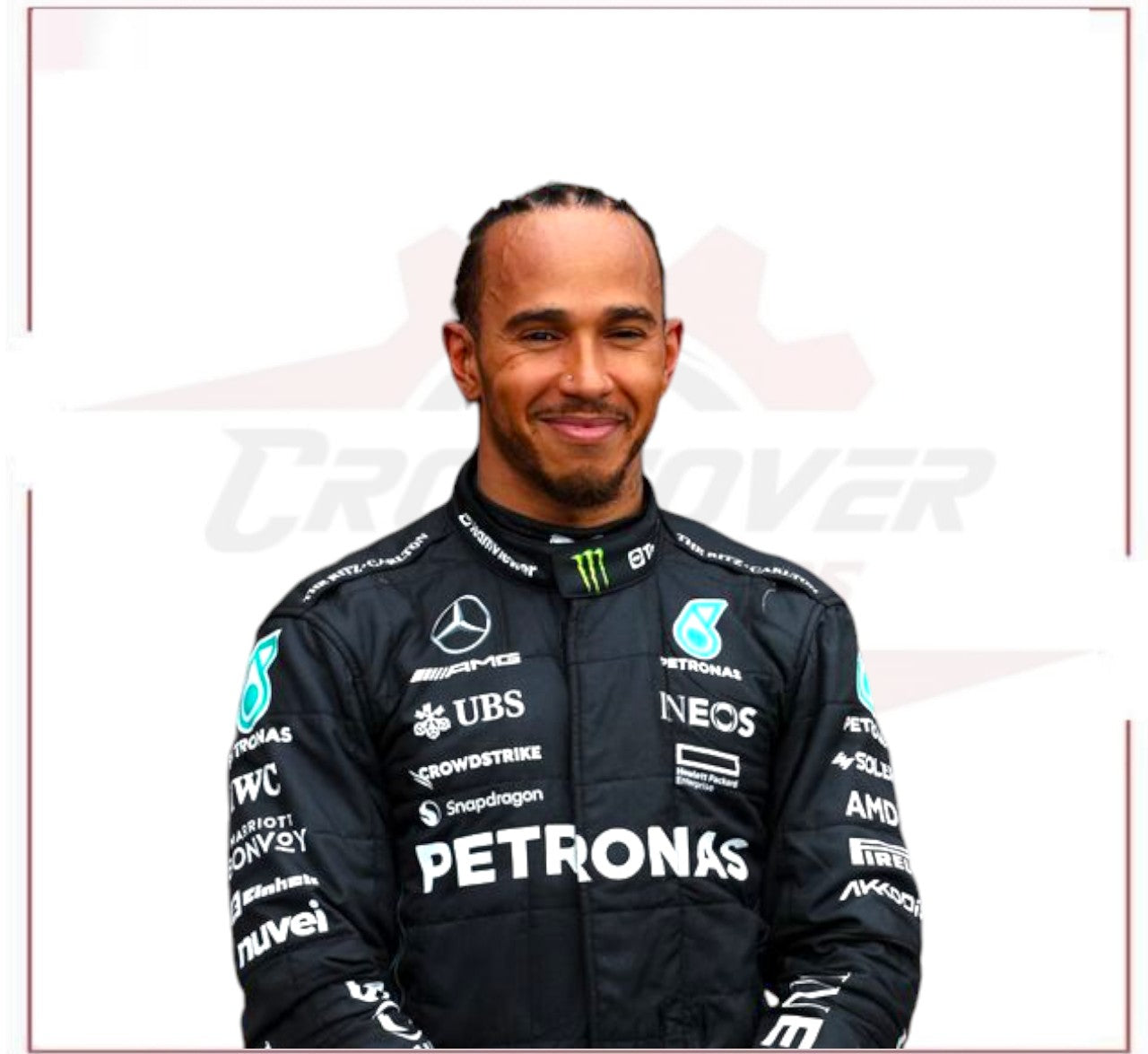 2023 Lewis Hamilton Mercedes AMG F1 Race Suit CROSSOVER RACEWEARS