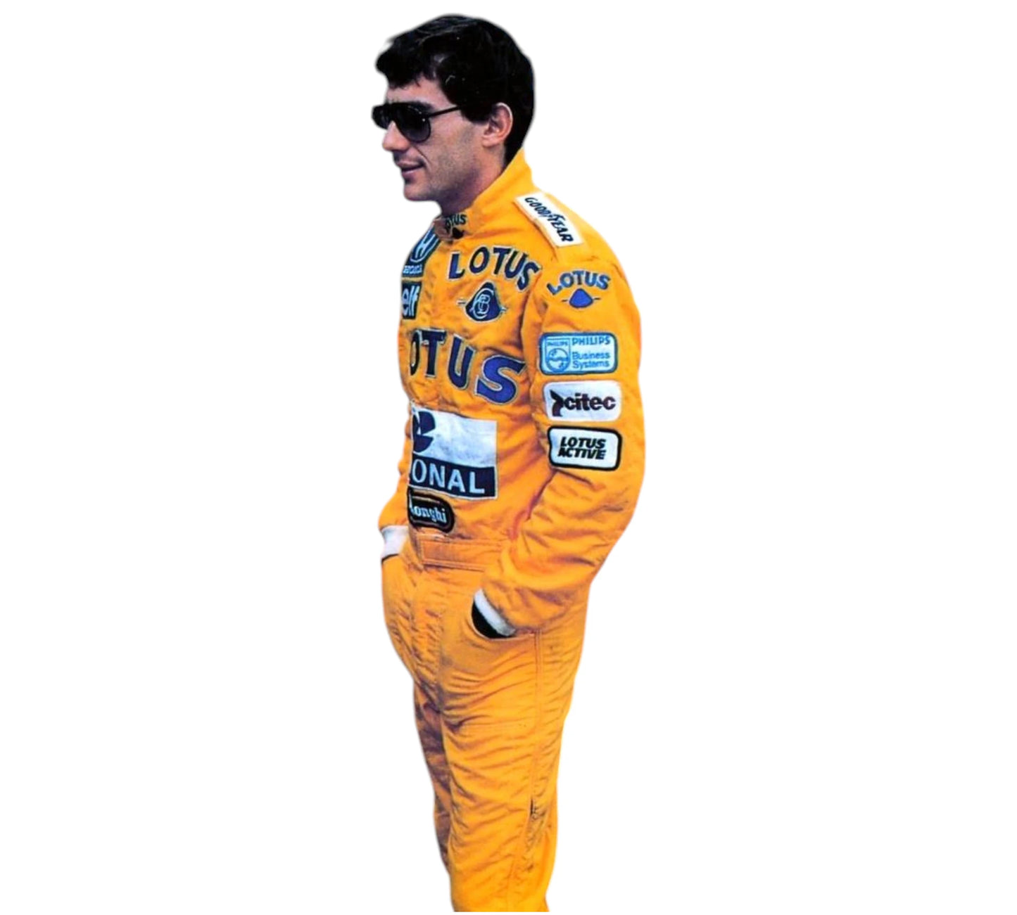 Ayrton Senna Signed Lotus F1 Replica Racing Suit