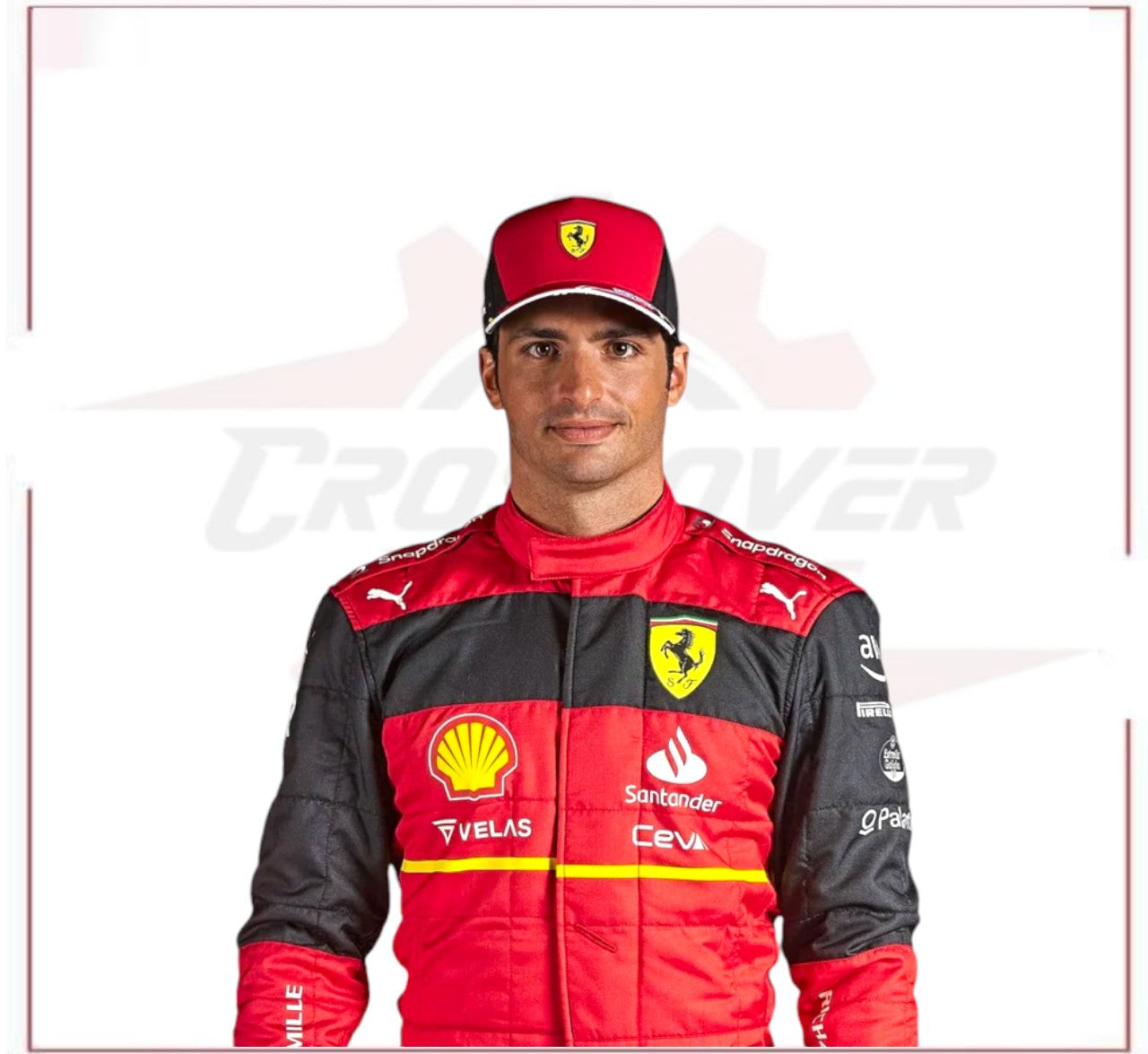 2022 Carlos Sainz Scuderia Ferrari F1 Racing Suit - CROSSOVER RACEWEARS