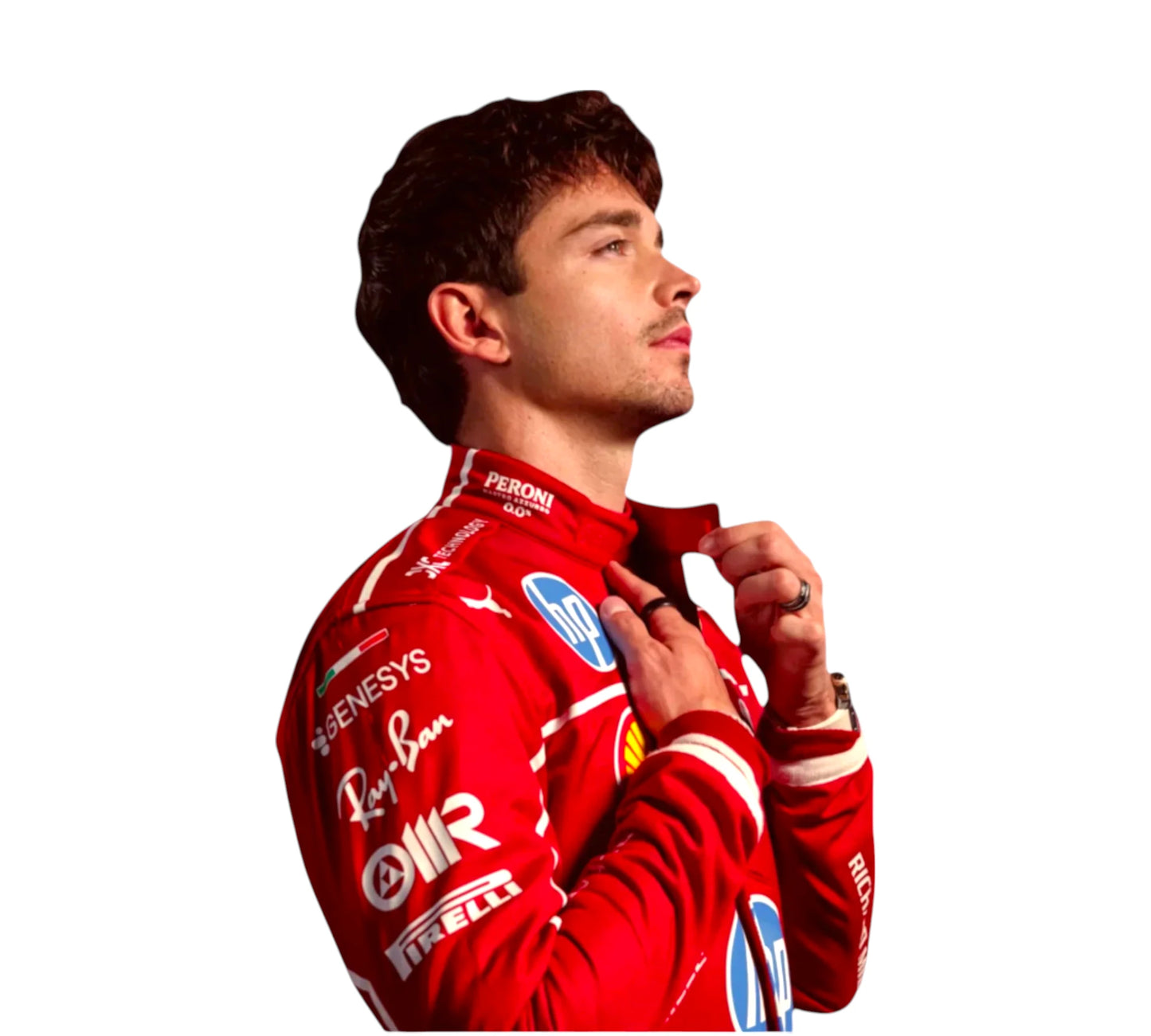 New 2025 Lewis Hamilton Scuderia Ferrari HP F1 Team Racing Suit