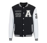 BLACK AWESOME 99 VARSITY JACKETS