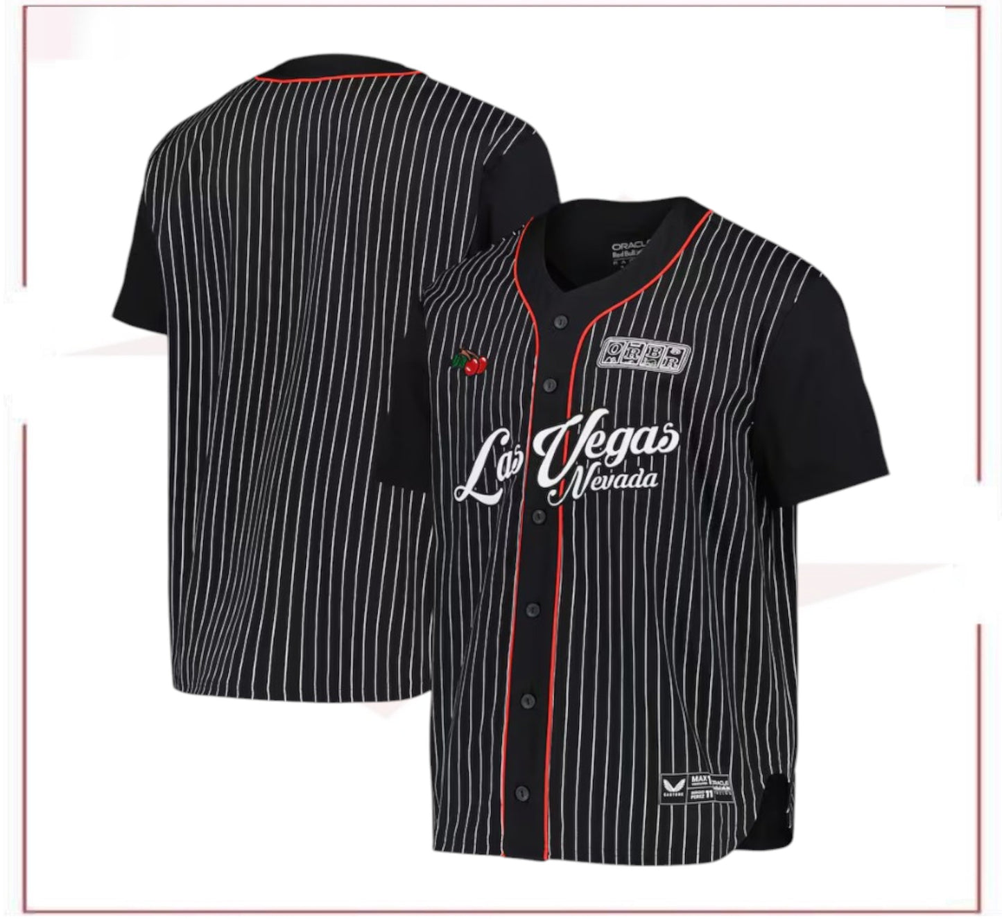 Red Bull Racing Special Edition Las Vegas Baseball Jersey