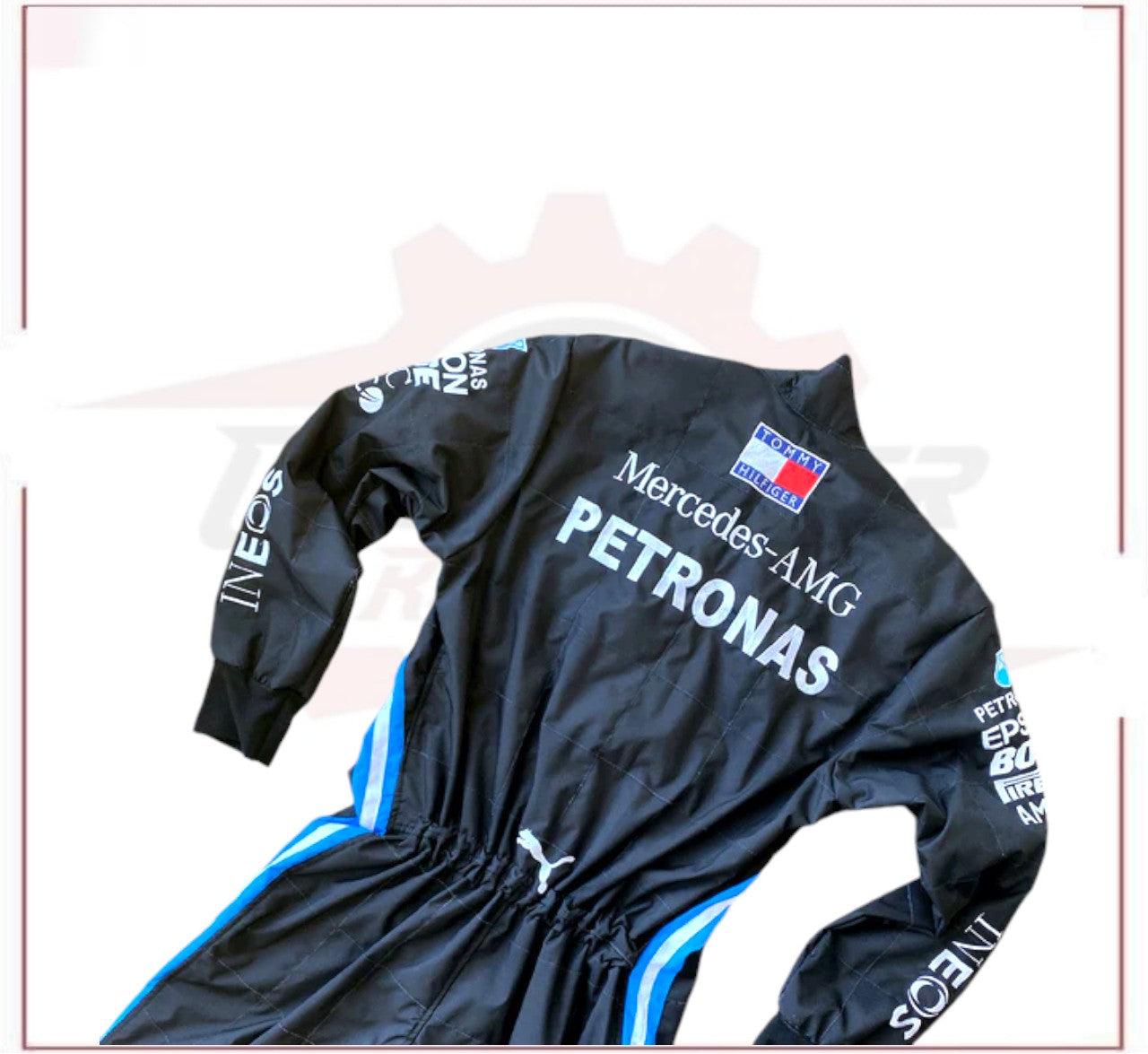 2020 Lewis Hamilton Mercedes AMG F1 Embroidery Race Suit CROSSOVER RACEWEARS