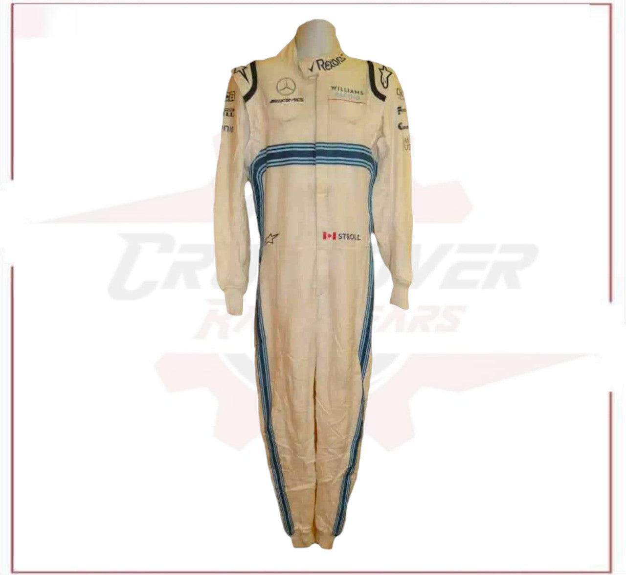 2018 Lance Stroll Abu Dhabi GP Williams race suit CROSSOVER RACEWEARS