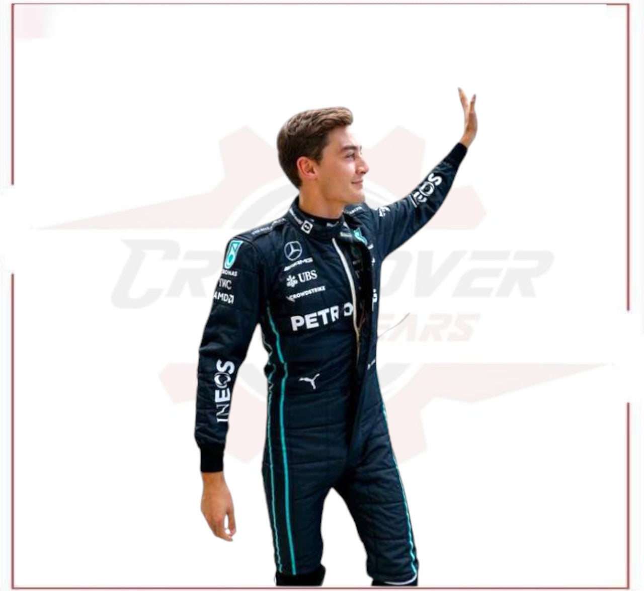 2022 George Russell Mercedes AMG F1 Race Suit CROSSOVER RACEWEARS