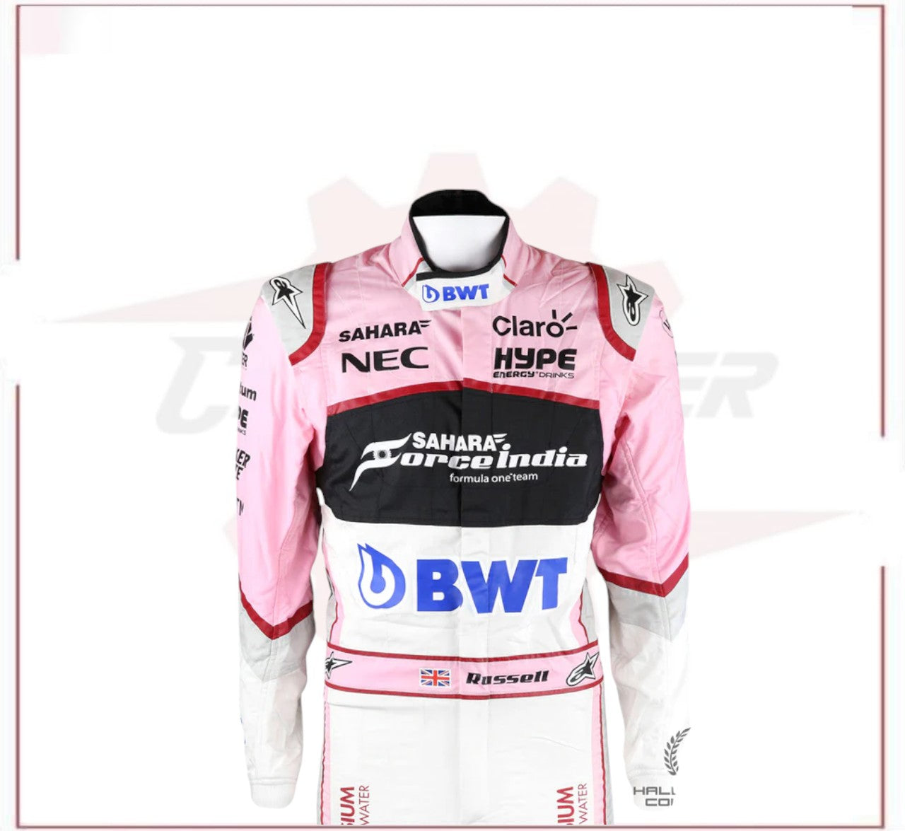 2017 George Russell F1 Race Suit BWT CROSSOVER RACEWEARS