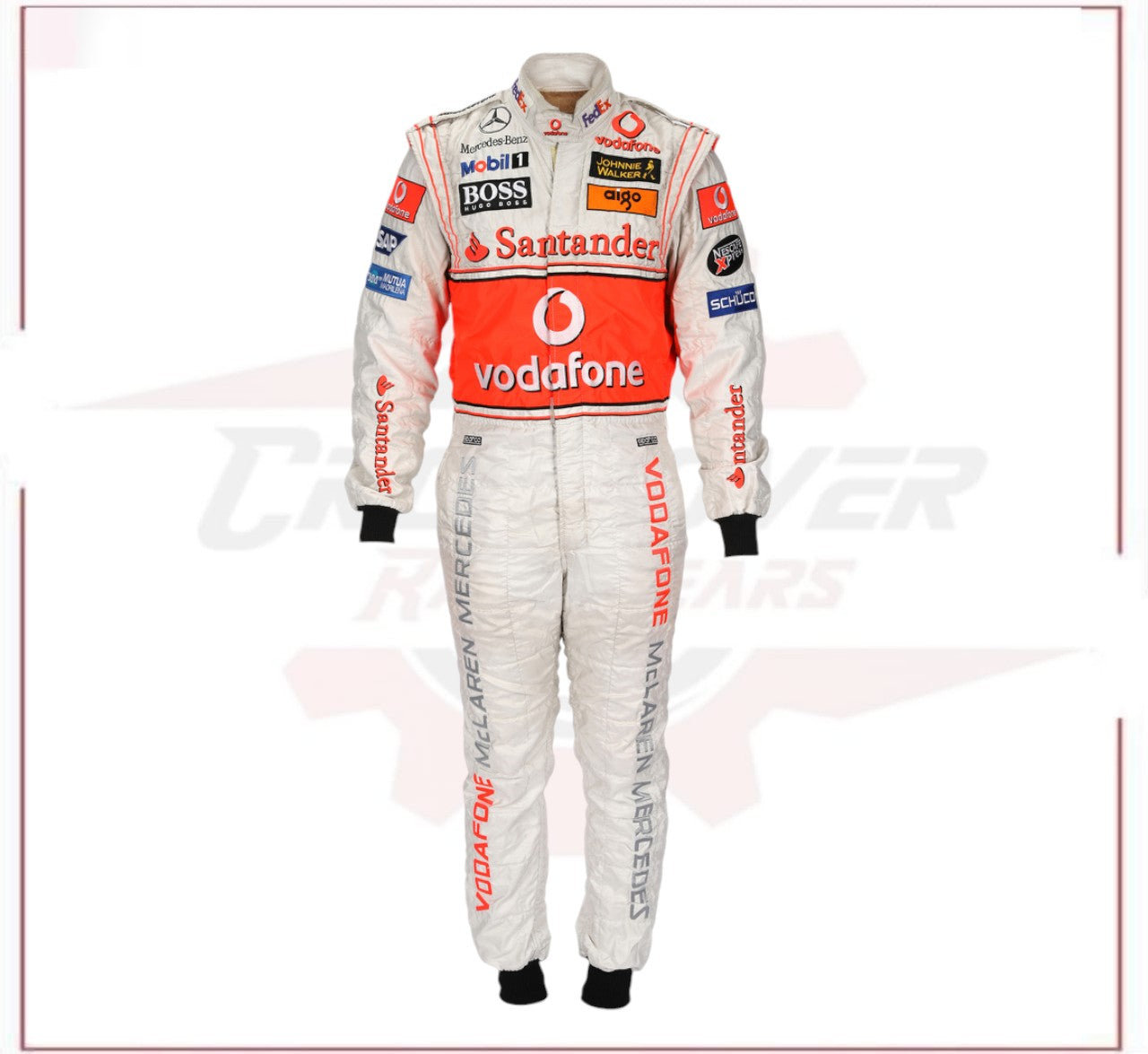 2007 Fernando Alonso McLaren F1 Sublimation Racing Suit CROSSOVER RACEWEARS
