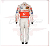 2007 Fernando Alonso McLaren F1 Sublimation Racing Suit CROSSOVER RACEWEARS