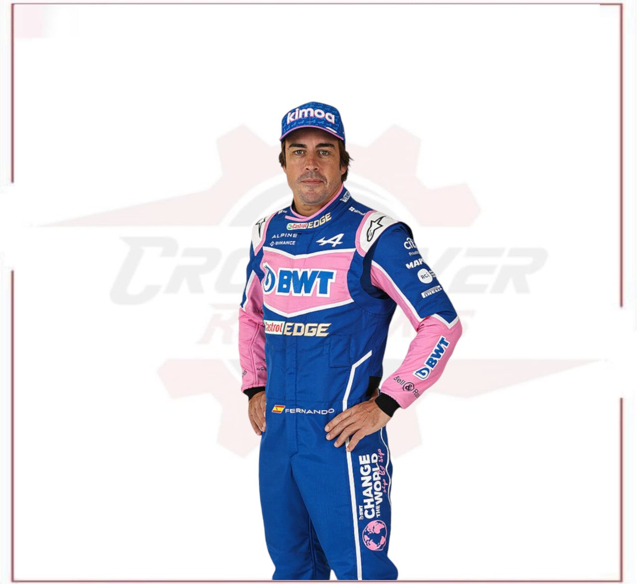 2022 FERNANDO ALONSO ALPHINE F1 RACE SUIT CROSSOVER RACEWEARS