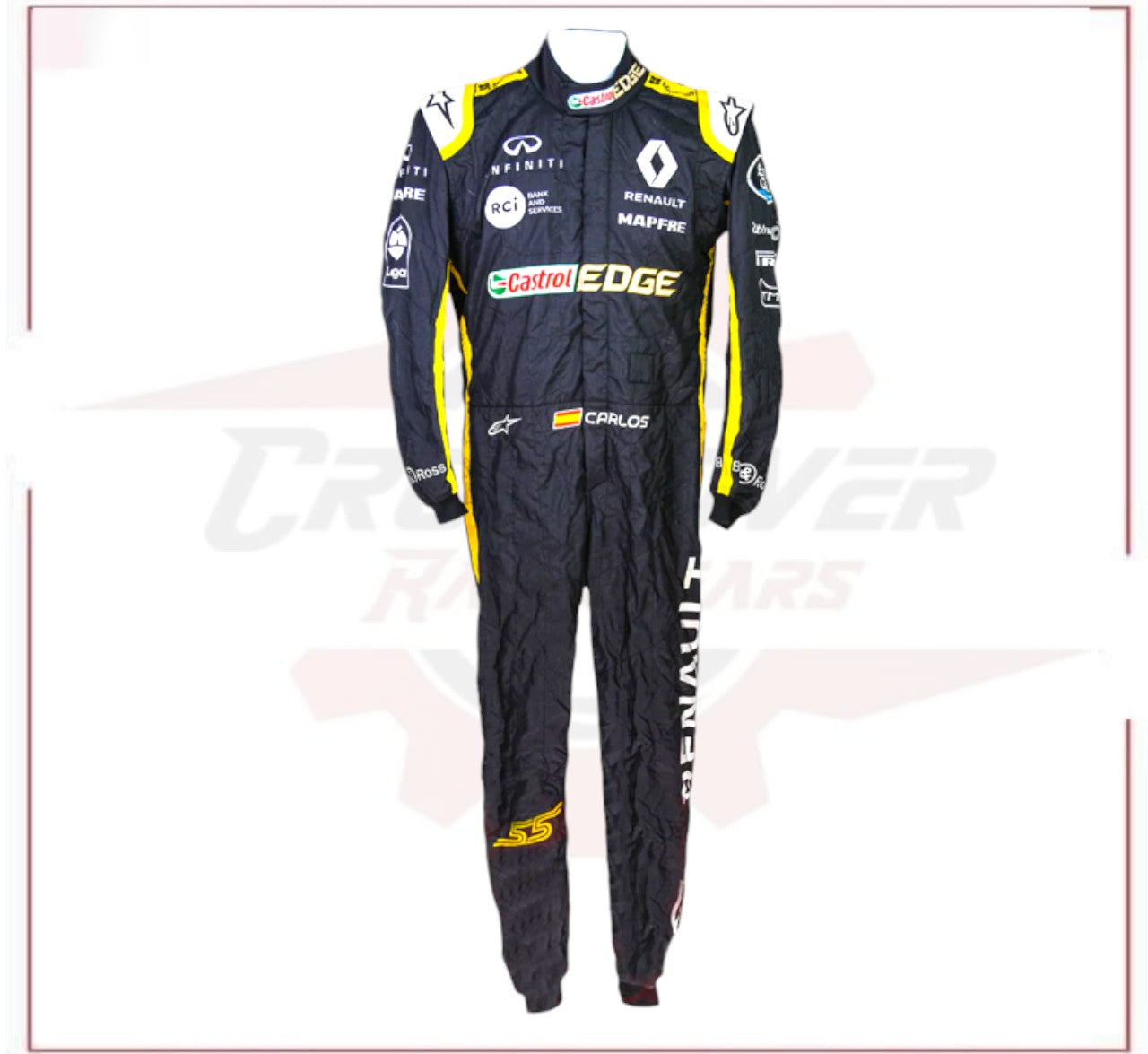 Carlos Sainz 2018 Renault F1 Racing Suit Brazilian Grand Prix - CROSSOVER RACEWEARS