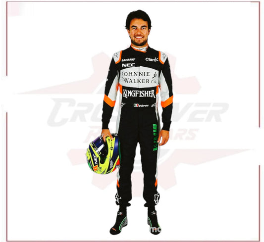 2017 Sergio Perez F1 Team Racing Suit - CROSSOVER RACEWEARS