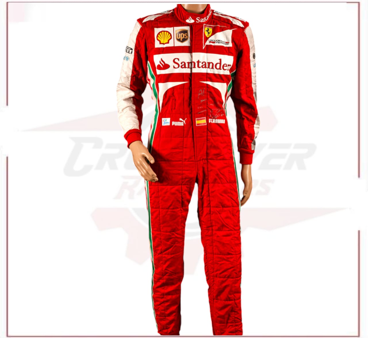 Fernando Alonso 2013 F1 Ferrari Race Suit CROSSOVER RACEWEARS