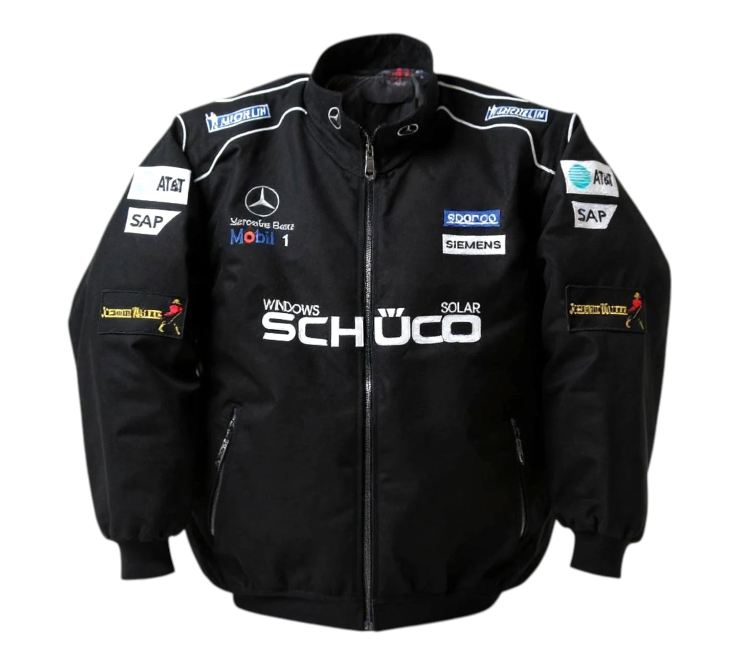 Mercedes Benz Mobil 1 Vintage Racing Jacket Black