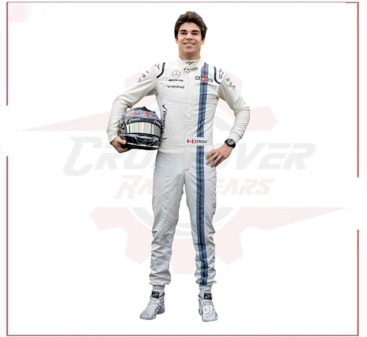 2017 Lance Stroll Martini F1 Race Suit CROSSOVER RACEWEARS