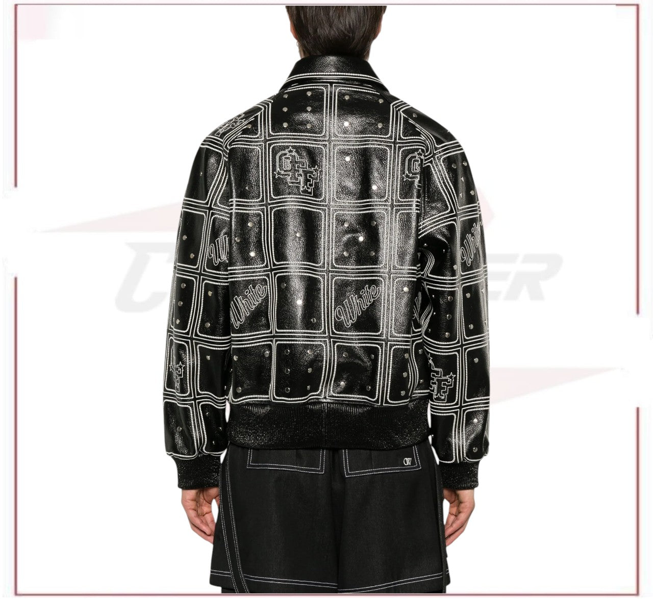 Off-White Dices Lea varsity jacket