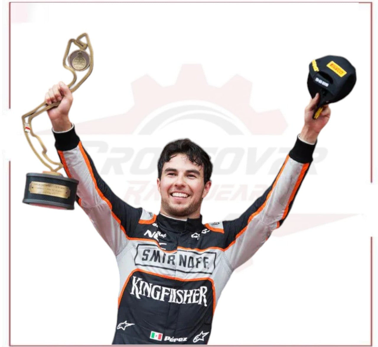 2016 Sergio Perez Sahara Force India F1 Team Race Suit - CROSSOVER RACEWEARS