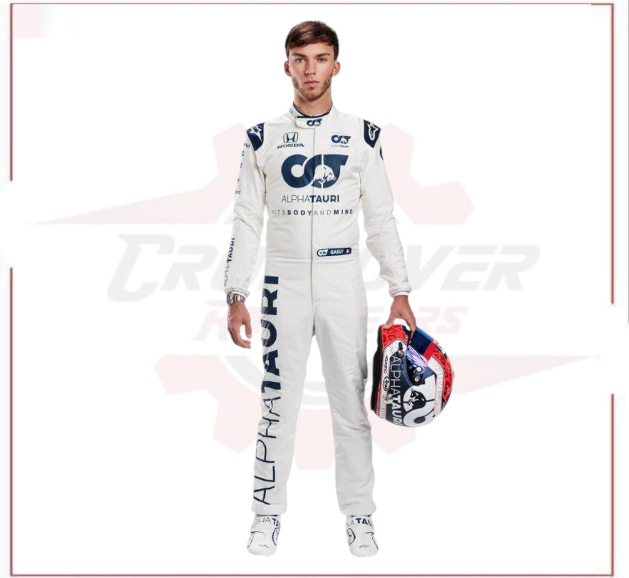 2020 Pierre Gasly Alpha Tauri F1 Race Suit - Abu Dhabi GP CROSSOVER RACEWEARS