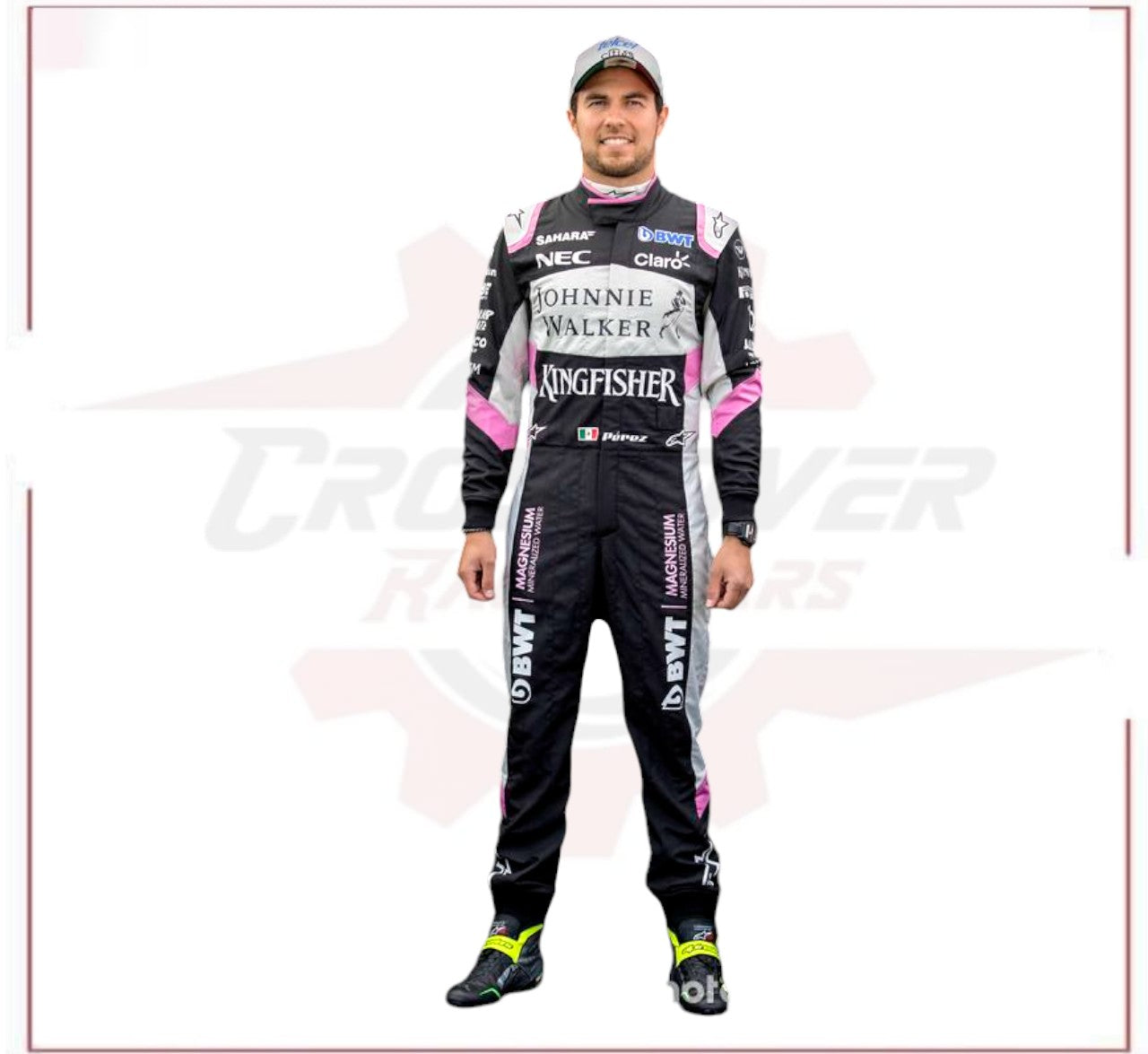 Sergio Pérez 2017 Sahara Force India F1 Team Race Suit - CROSSOVER RACEWEARS