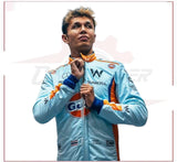 2023 New Alexander Albon Gulf F1 Race Suit Singapore GP