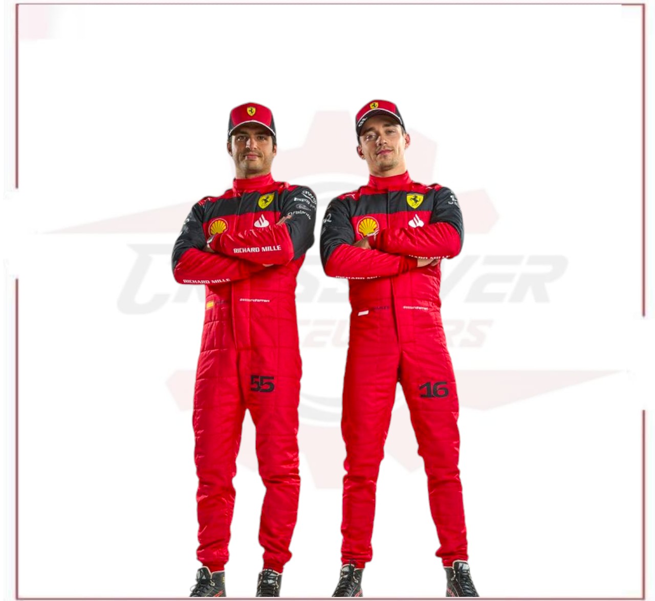 2022 Carlos Sainz Scuderia Ferrari F1 Racing Suit - CROSSOVER RACEWEARS