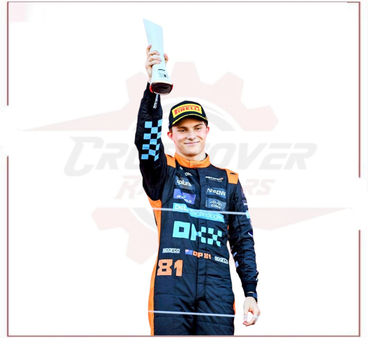 Oscar Paistri Mclaren 2023 New Race Suit in Singapore GP CROSSOVER RACEWEARS
