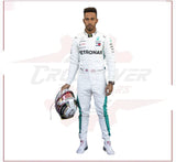 2018 LEWIS HAMILTON MERCEDES AMG F1 RACE SUIT CROSSOVER RACEWEARS