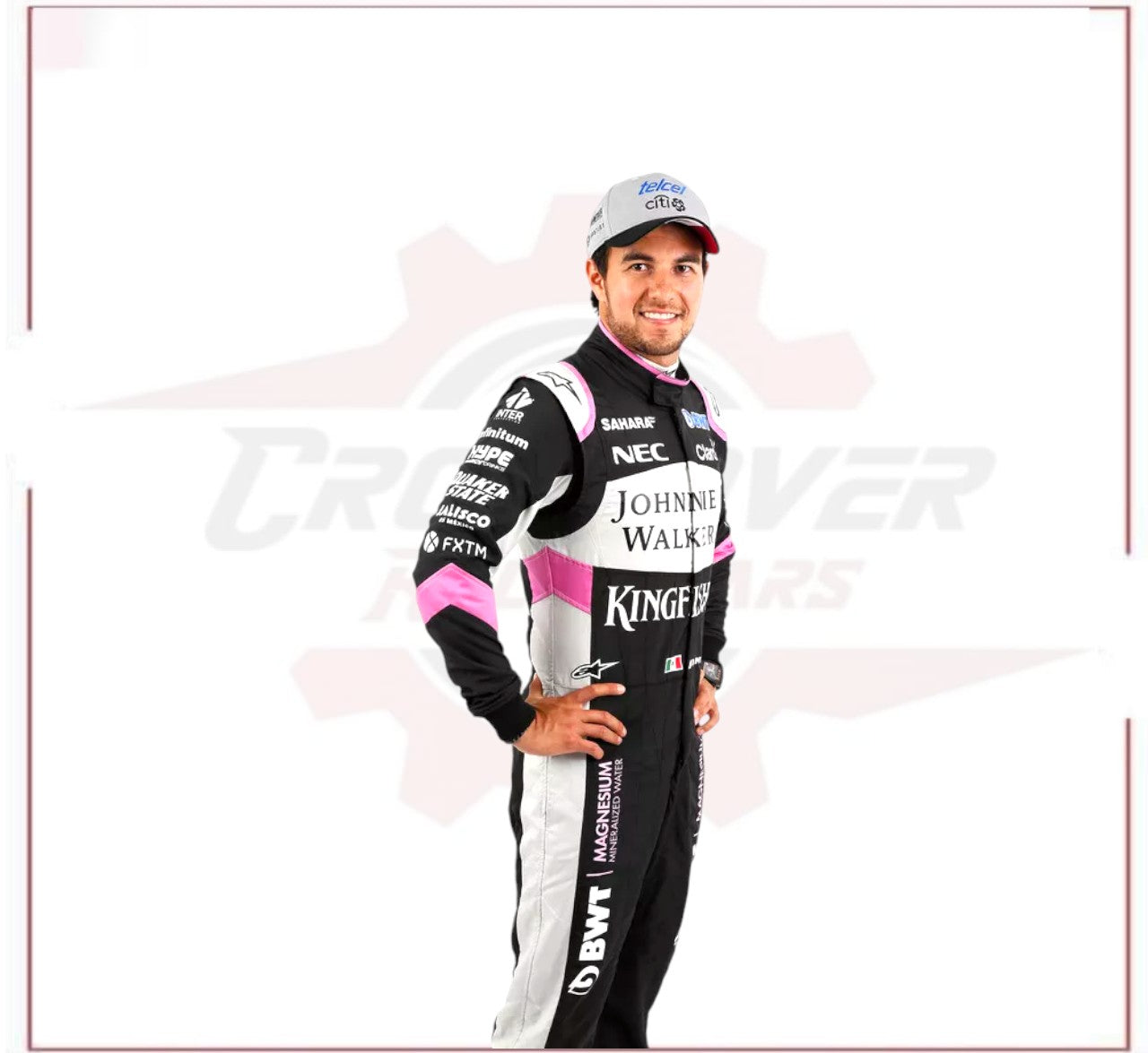 Sergio Pérez 2017 Sahara Force India F1 Team Race Suit - CROSSOVER RACEWEARS
