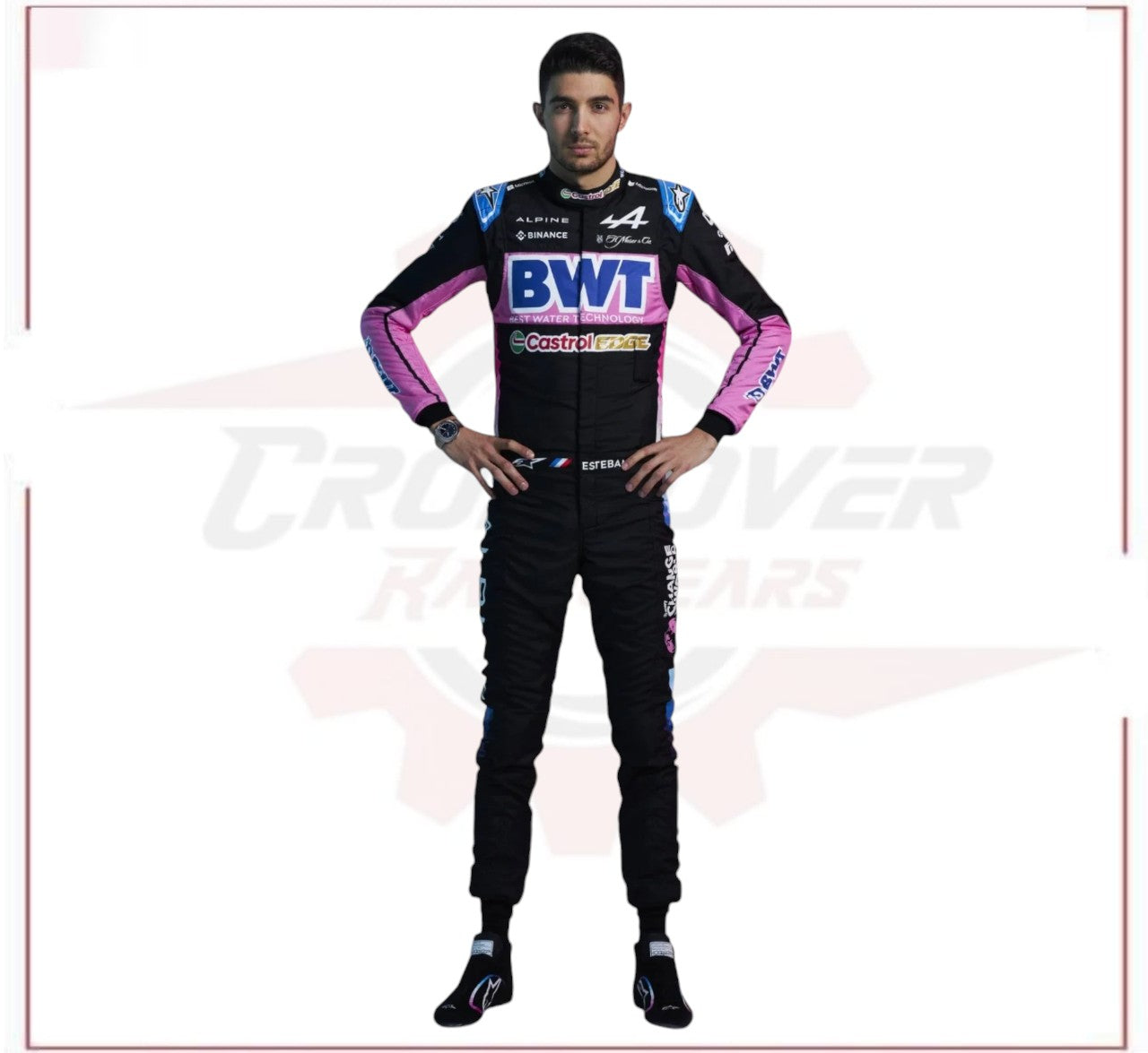 2024 BWT Esteban Ocon Alpine F1 Team Race Suit CROSSOVER RACEWEARS