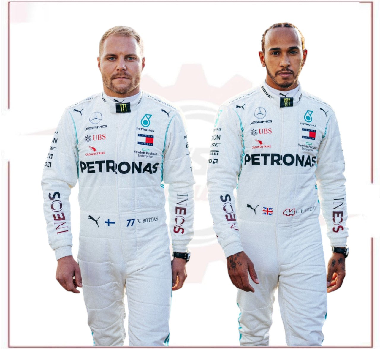2019 Valtteri Bottas Mercedes AMG Team F1 Race Suit - US GP