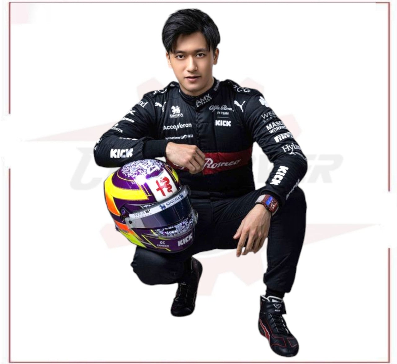 2023 Zhou Guanyu Alfa Romeo F1 Team Stake Replica Race Suit