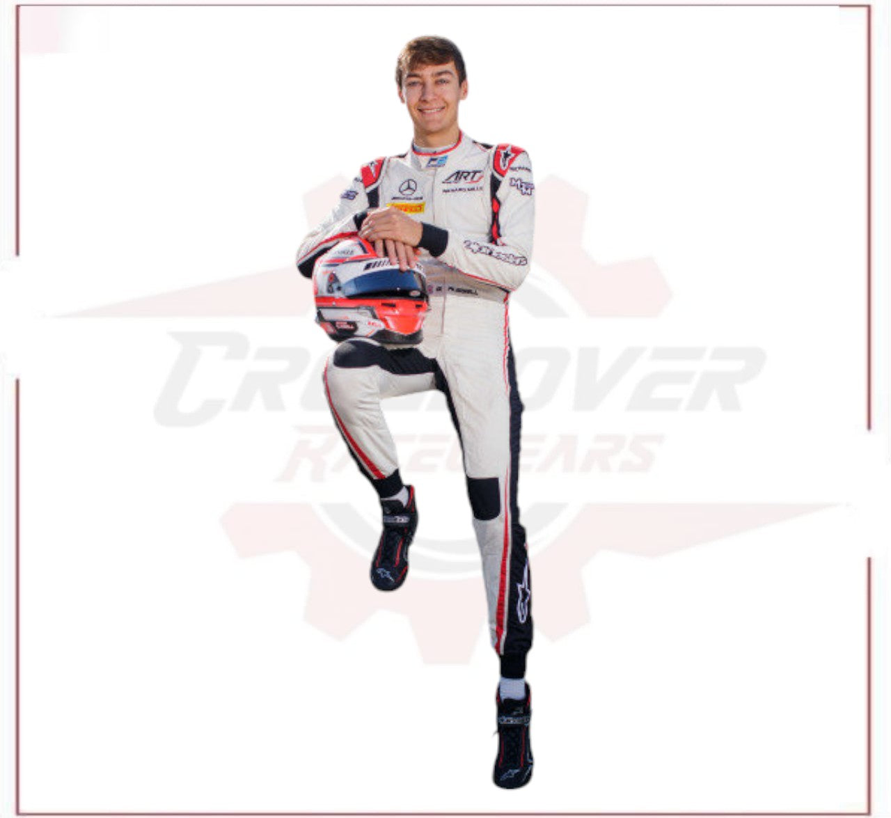 2018 George Russell Mercedes AMG F1 Race Suit CROSSOVER RACEWEARS