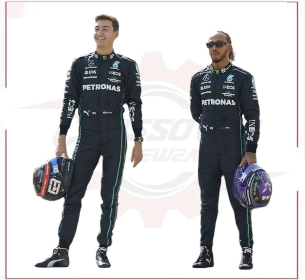 2022 George Russell Mercedes AMG F1 Race Suit CROSSOVER RACEWEARS