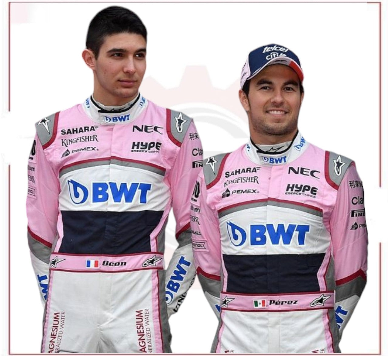 Esteban Ocon Sahara Force India F1 race suit New CROSSOVER RACEWEARS