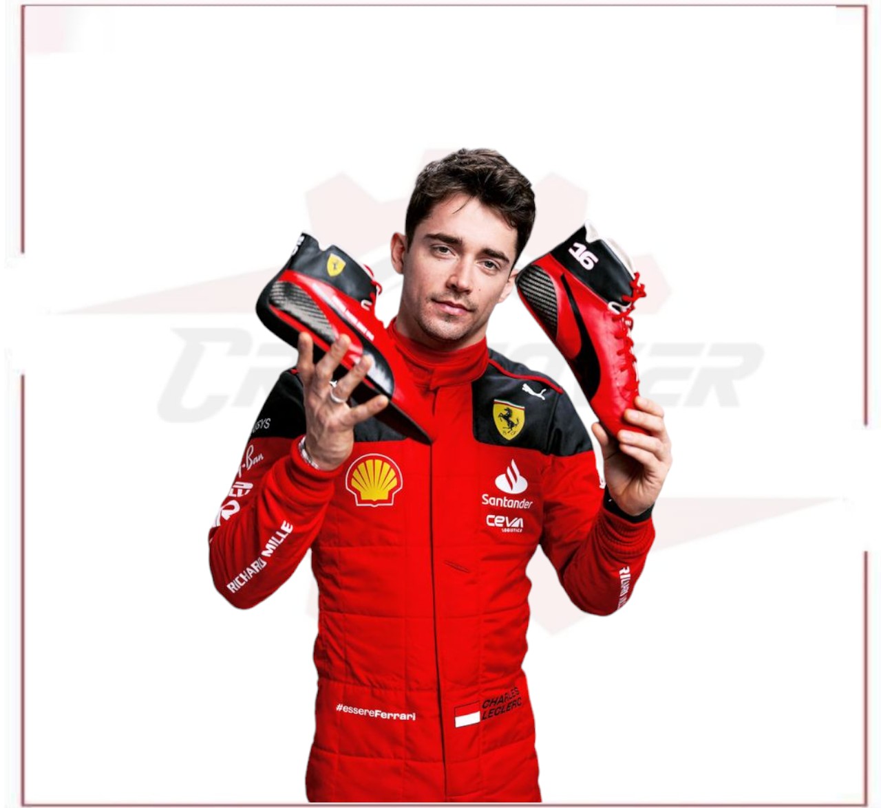 New Charles Leclerc 2023 F1 Race Suit Ferrari - CROSSOVER RACEWEARS