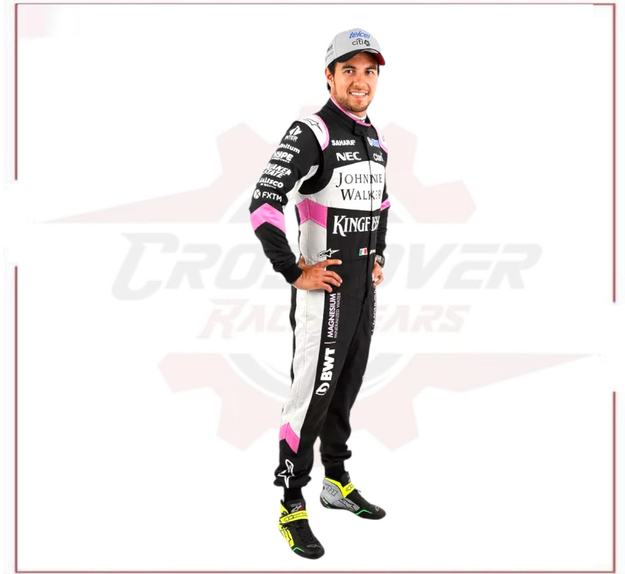 Sergio Pérez 2017 Sahara Force India F1 Team Race Suit - CROSSOVER RACEWEARS