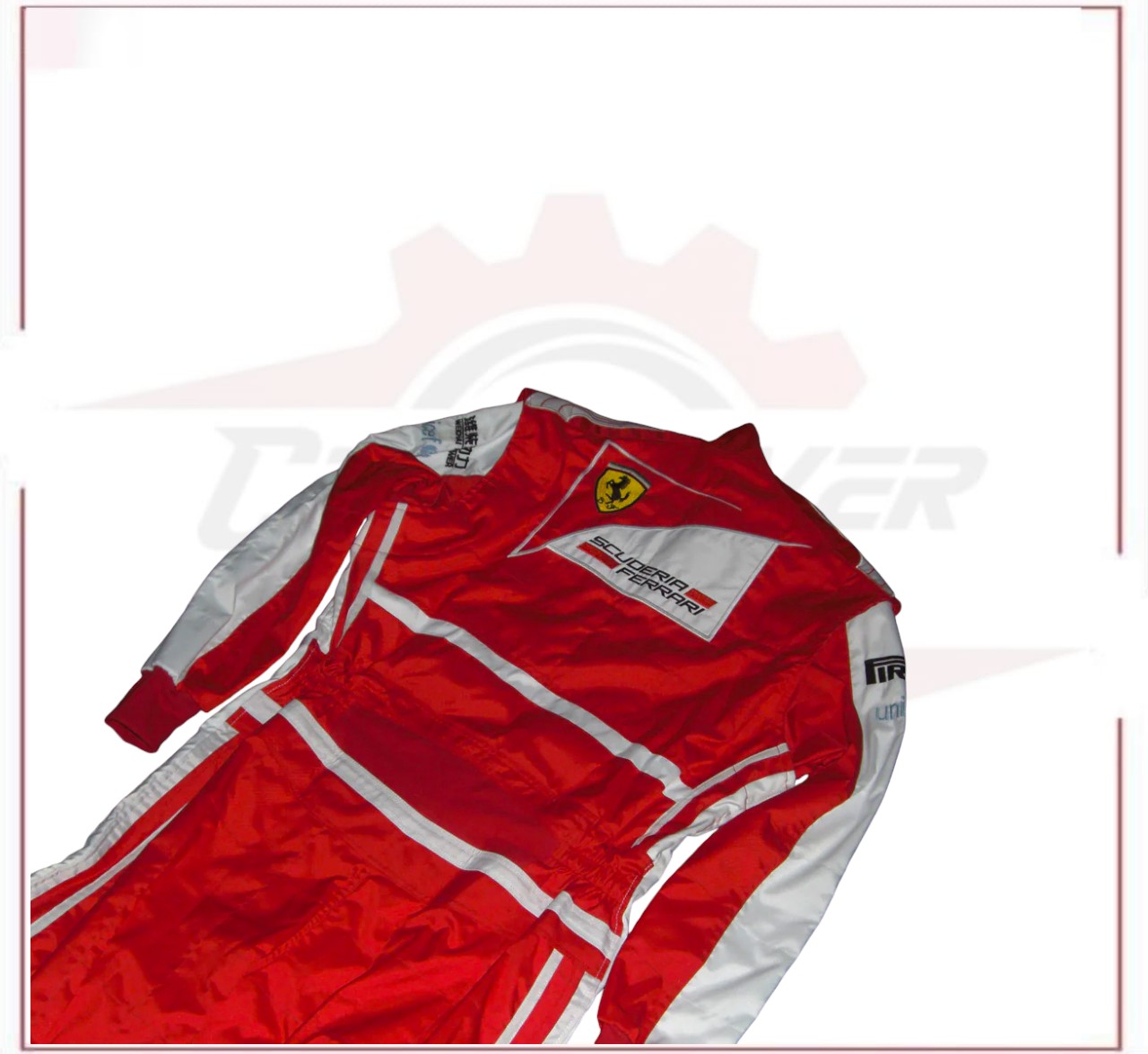 2013 Fernando Alonso Ferrari F1 Embroidered Racing Suit CROSSOVER RACEWEARS