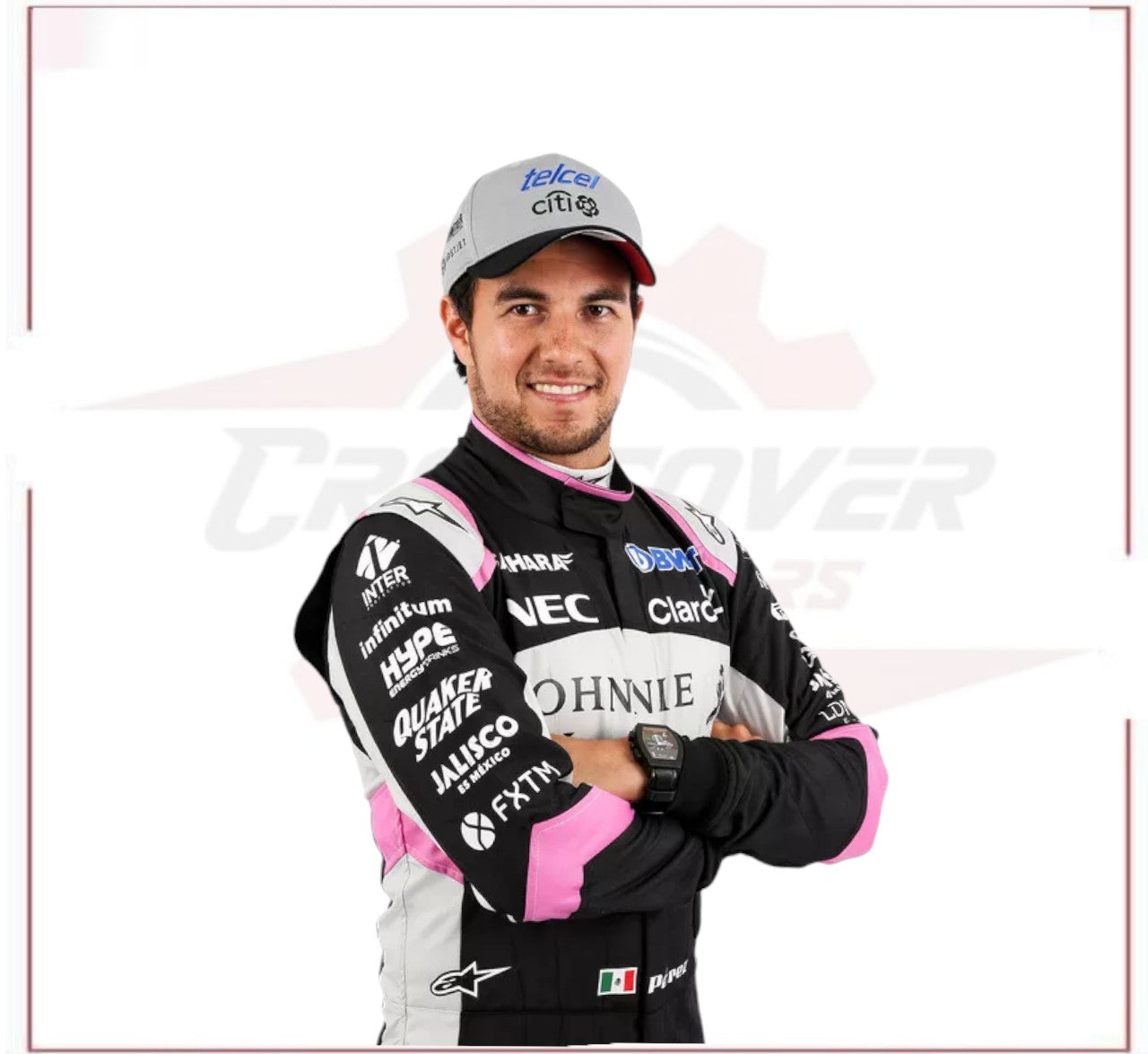 Sergio Pérez 2017 Sahara Force India F1 Team Race Suit - CROSSOVER RACEWEARS