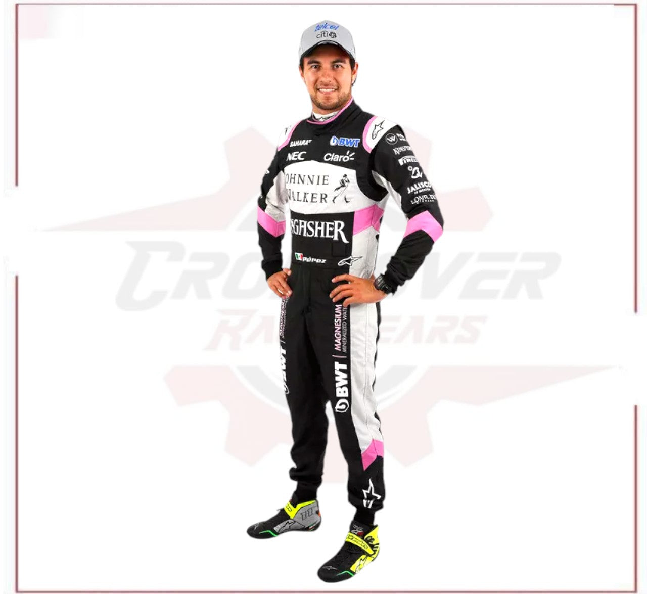 Sergio Pérez 2017 Sahara Force India F1 Team Race Suit - CROSSOVER RACEWEARS