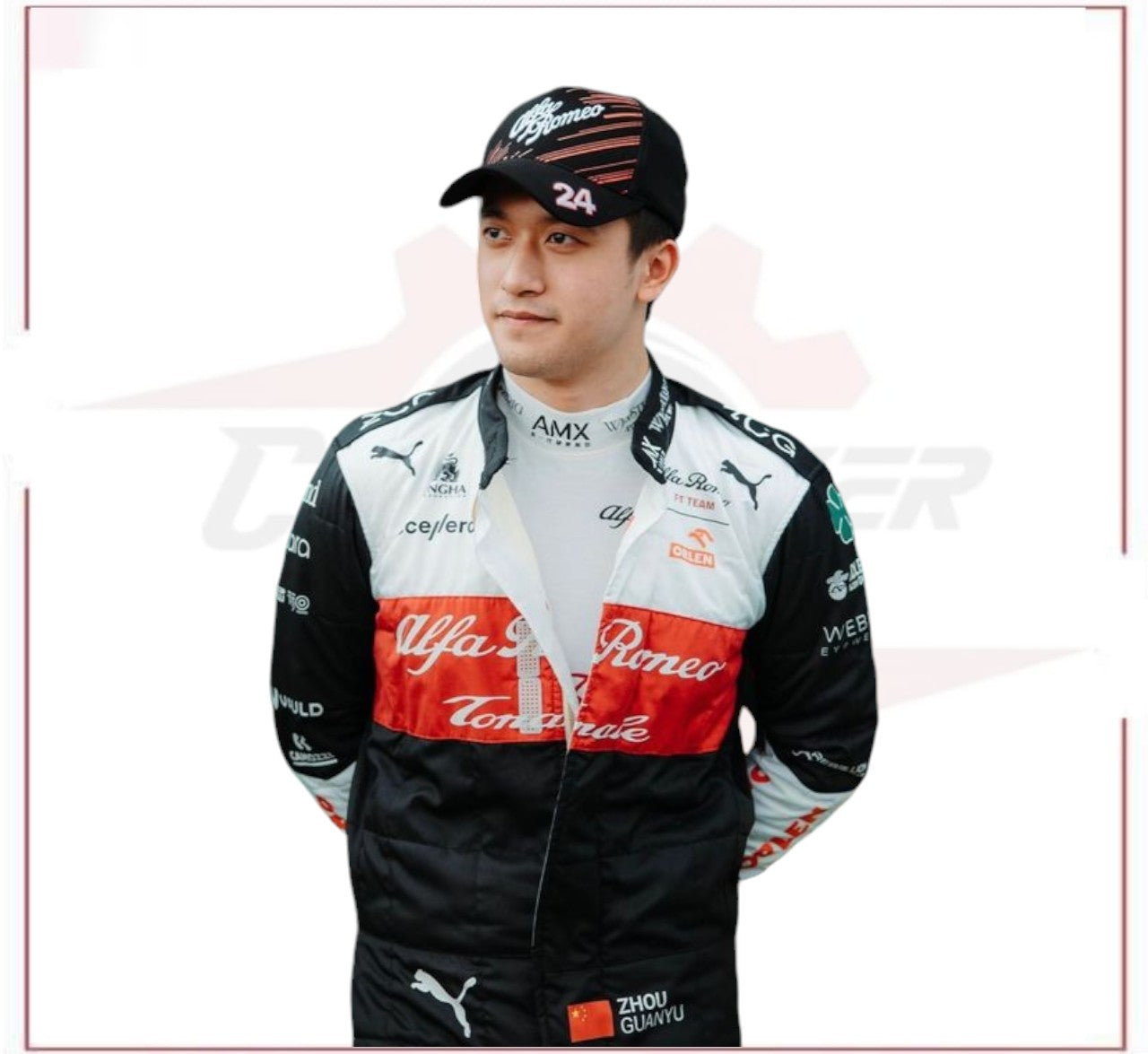 2022 Zhou Guanyu Alfa Romeo F1 Team Race Suit