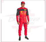 2022 Carlos Sainz Scuderia Ferrari F1 Racing Suit - CROSSOVER RACEWEARS