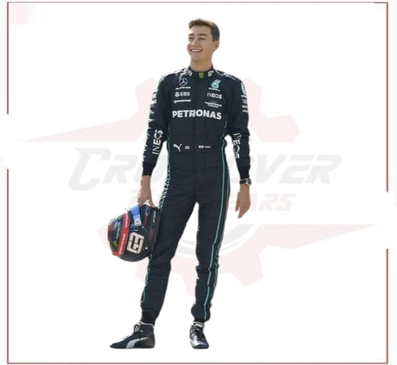 2022 George Russell Mercedes AMG F1 Race Suit CROSSOVER RACEWEARS