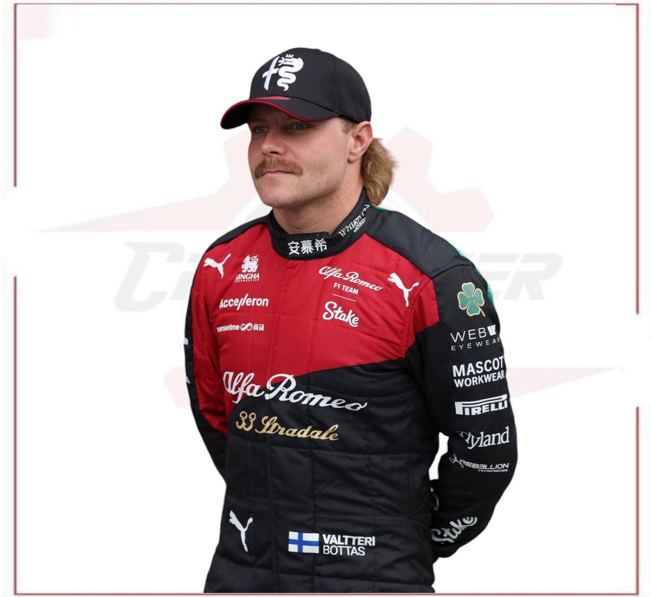 New 2023 VALTTERI BOTTAS ALFA ROMEO F1 RACE SUIT - ITALIAN GP