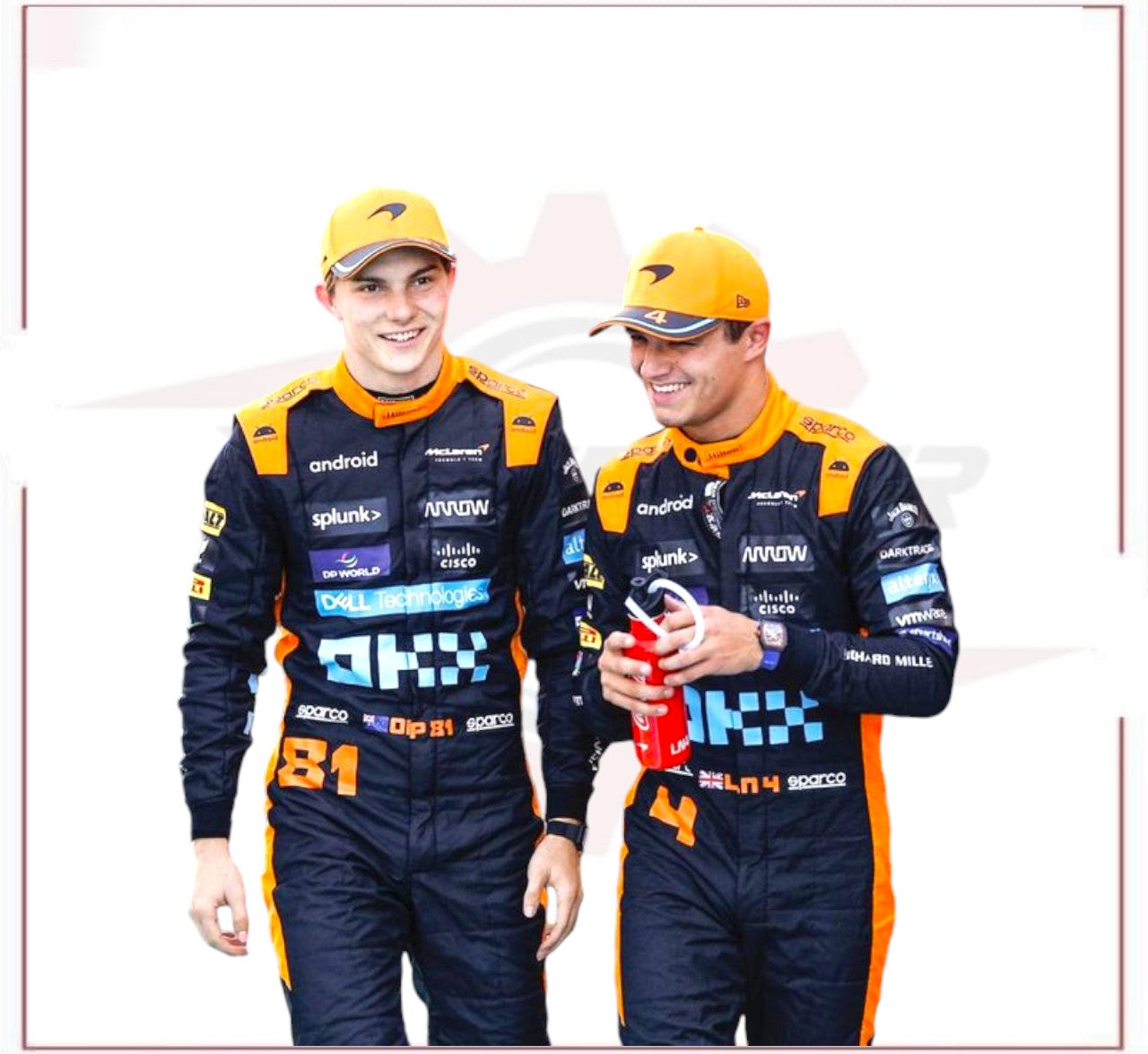 Oscar Paistri Mclaren 2023 New Race Suit in Singapore GP CROSSOVER RACEWEARS